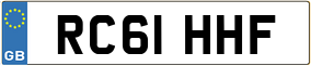 Trailer License Plate